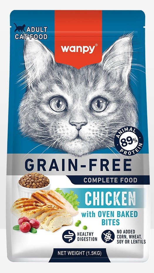 Wanpy Healthy Cat Food بنكهات متعددة – 1.5 كجم