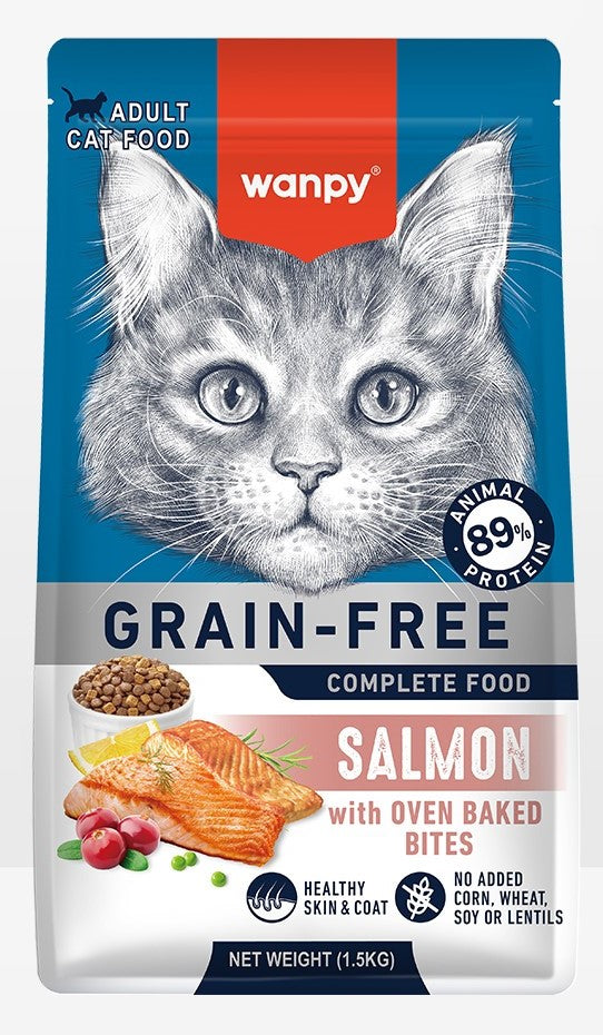 Wanpy Healthy Cat Food بنكهات متعددة – 1.5 كجم