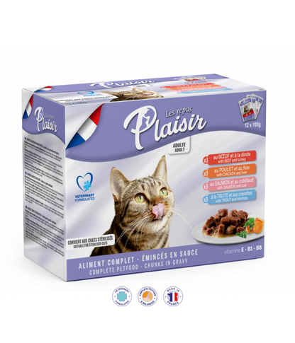 Plaisir pouch 100g بنكهة الدجاج